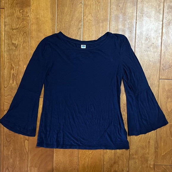 Old Navy Tops - Old Navy Navy Blue Women's Bell Sleeves Top Size XS Casual Nautical Classic